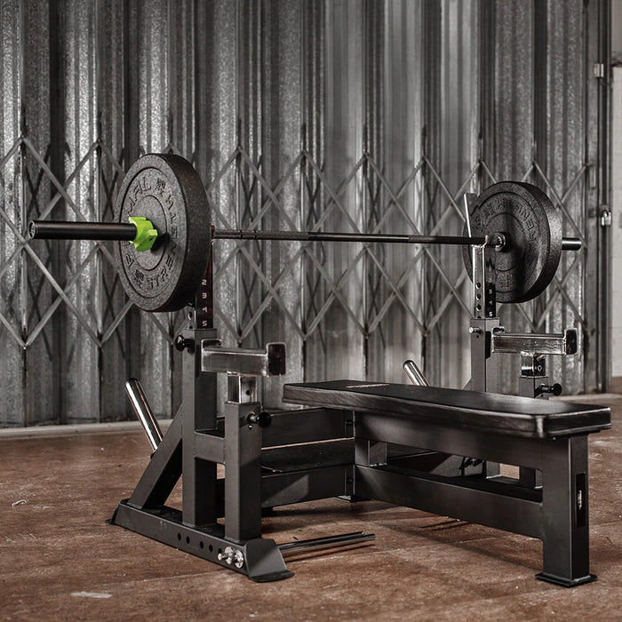 Primal Strength Commercial Adjustable Olympic Bench With Spotter & Platform
