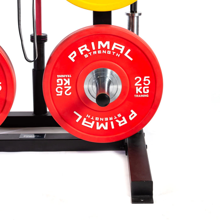 Primal Strength Stealth Commercial Fitness Olympic Disc & Barbell Rack Matte Nero